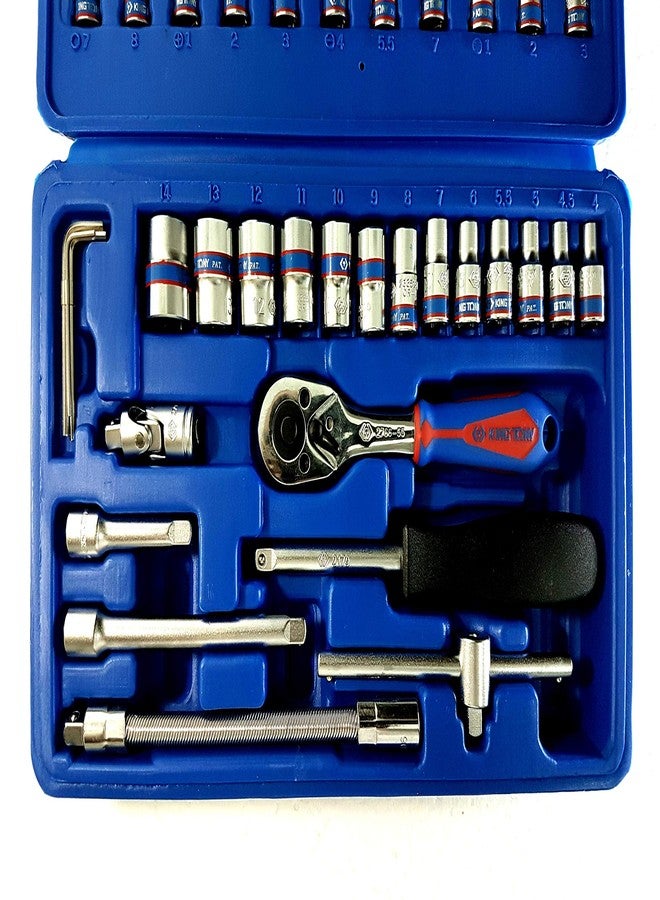 كينج توي طقم أدوات كينج توني كينج توني كينج توني 46 قطعة مقاس 1/4 بوصة 2346 - Image 4